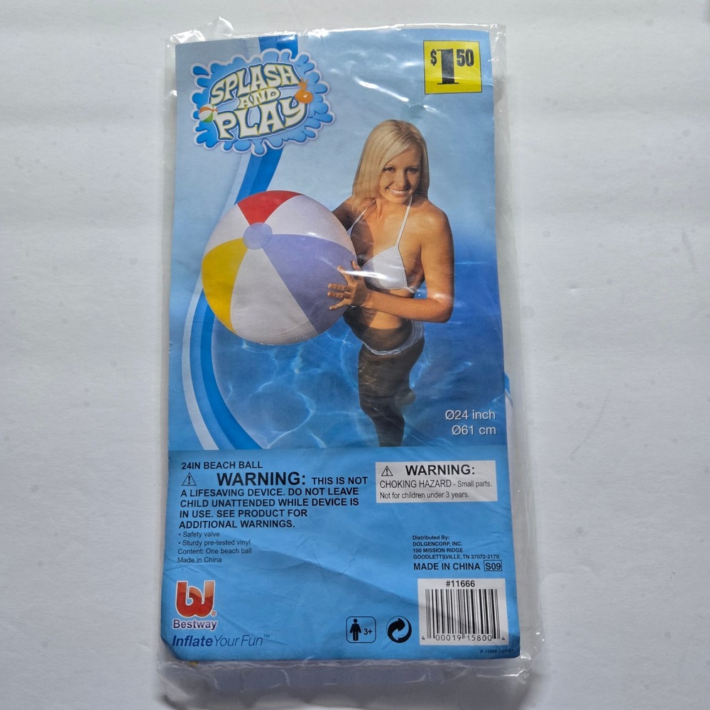 Bestway‎ Splash and Play 24" Beach Ball Inflatable Toy – New